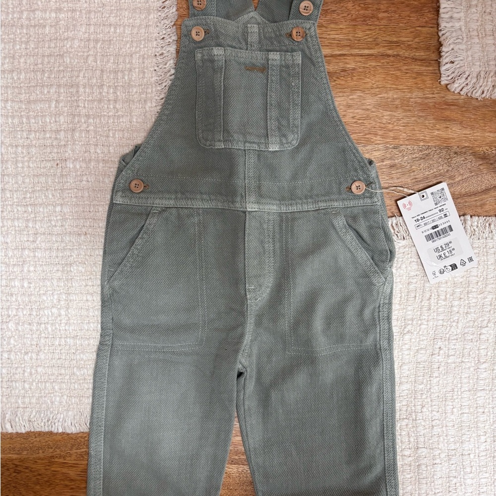 Zara Kids Overalls 18-24 NWT